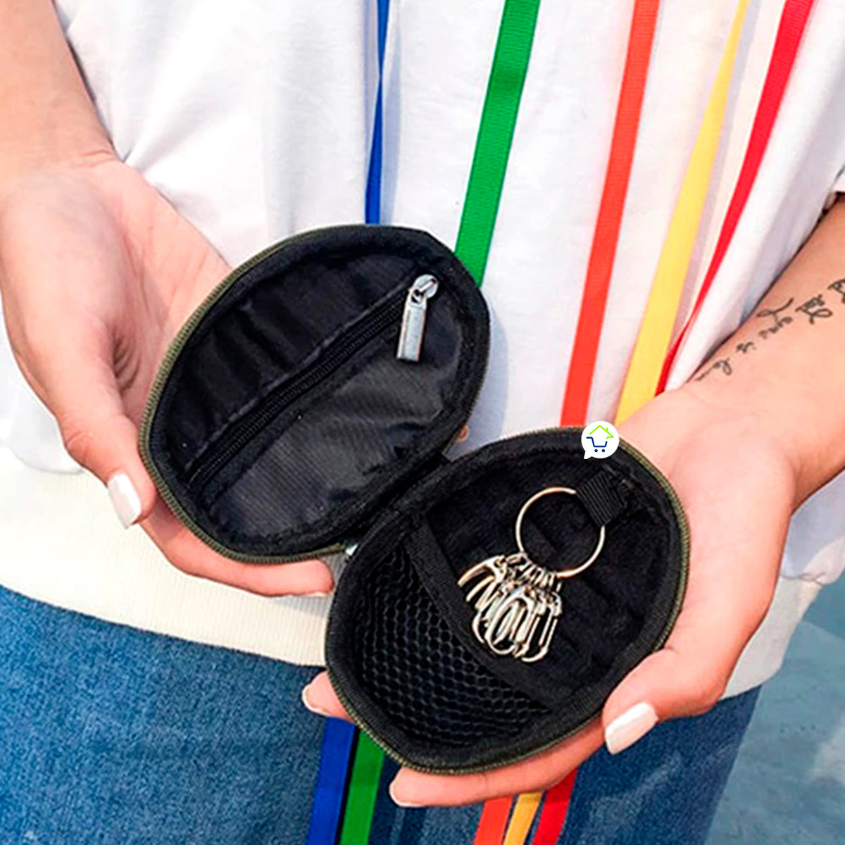 Miniatura 7 de Monedero Organizador Llaves MJ458